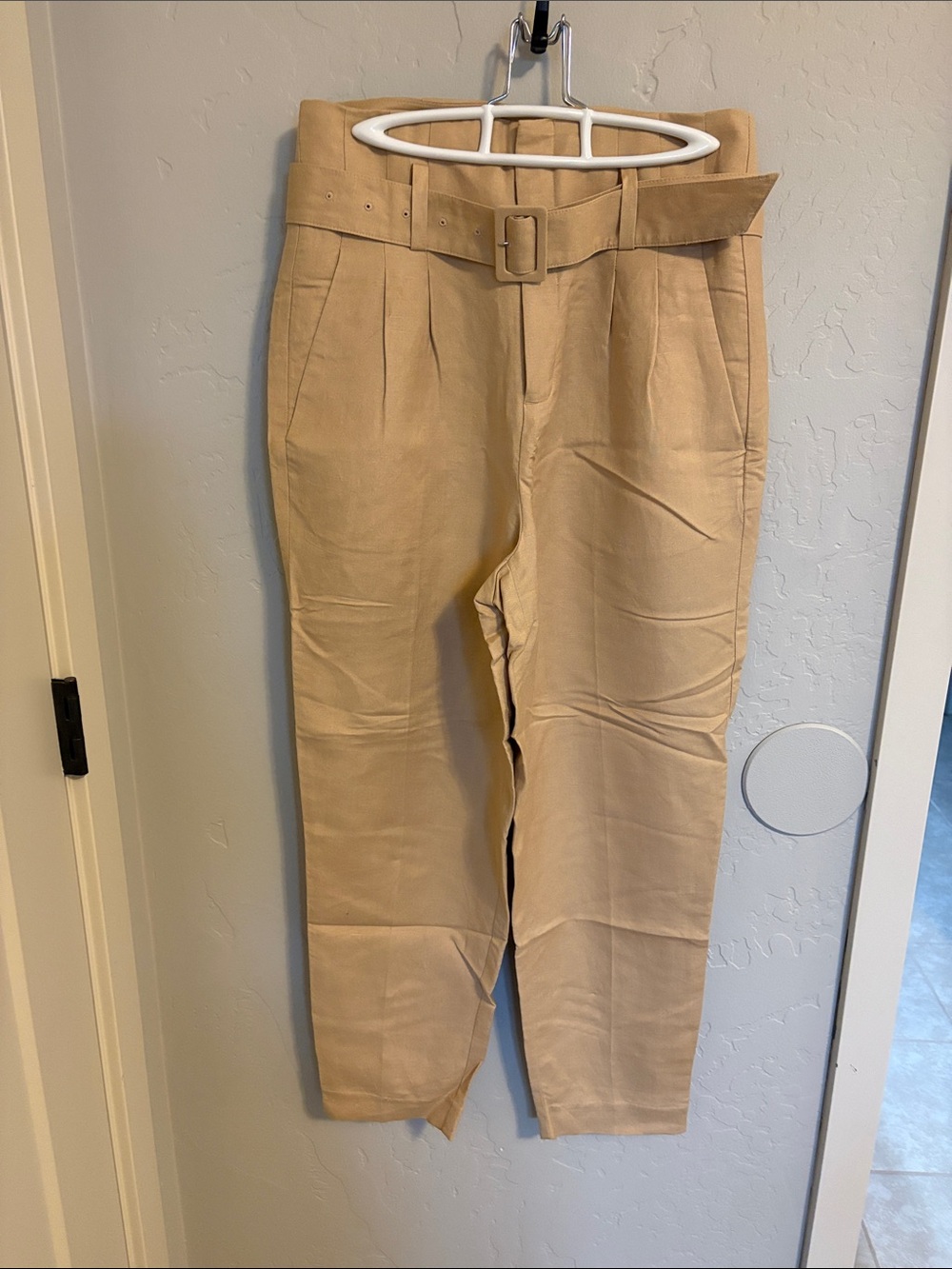 a new day High-Waist Pleated Straight-Leg Pants - Tan